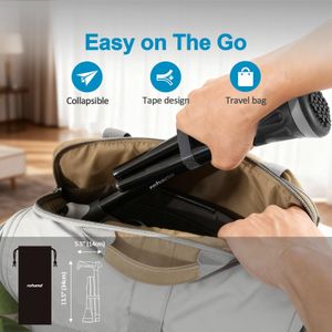 Rehand All Terrain Folding Walking Stick – Adjustable, Pivot Tip, Black