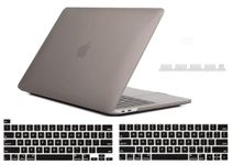 Midkart Matte Hard Shell Plastic Case Cover Compatible with MacBook Pro 13 Inch (Model M2 A2338 / M1 A2338 / A2289 / A2251 / A1706 / A1708 / A2159 / A1989, Release 2023-2016), Smoke Grey