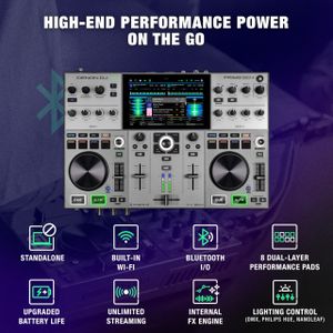 Denon DJ PRIME GO+ Portable DJ Controller – Battery Powered