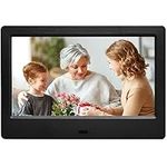 7-Inch Digital Picture Frame with 1024 * 600 Resolution-Digital Photo Frame Support Video, Photo, Music, Slide Show, Remote Control,Calendar,Easy-to-Use,USB & SD Card Compatible……