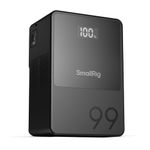 SMALLRIG V Mount Battery VB99, 99Wh / 6800mAh V-Mount Battery with PD 65W USB-C Fast Charging, with D-TAP, USB-A, Dual DC Port, OLED Screen, for Camera, Camcorder, Monitor, Video Light, Black - 3580
