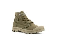 Palladium Women's Pampa Hi Canvas Boot, Olive, 8.5