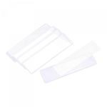 sourcing map Label Holder 4" x 1.2" for Office File Cabinets, Rack or Shelves Organize with Foam Self Adhesive 10 Pack