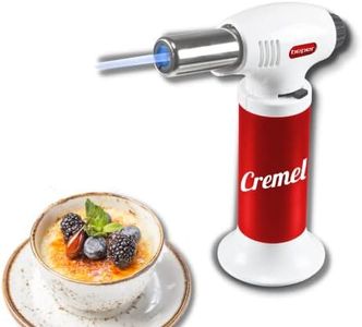 BEPER BA.200Y Soplete de cocina, Antorcha Butano Encendedor, Llama Ajustable, Operación de gas Buttano no incluido, Recargable, Ideal para crème brûlé, malvaviscos, merengue, Rojo