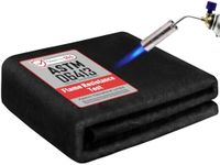 kanhiro 4x6 Feet Large Welding Blanket Fireproof Pad, 5mm Thickened Resistant Carbon Felt Cloth, Flame Retardant Fabric, Heat Shield for Soldering, Firepit, Grill Cover, Smoker