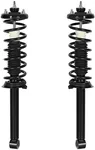 AUTOSAVER88 Rear Complete Struts Shocks and Coil Spring Assembly Compatible with 2003-2007 Accord, 2004-2008 Acura TL