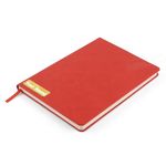 CORPORATE PORIUM Customised Name Print A5 Notebook, Card Pocket, Backcase For Mobile Pocket | Office Diary For Men & Women | Executive Diary | Personalised Diary, 160 Pages (A5 Notebook Plain, Red)