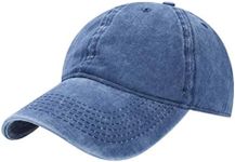 Kids Solid Cotton Baseball-Hat - Baby-Boys Washed Cotton Baseball Hats Toddler Infant Baseball-Cap for 2-7 Years(Navy,2-7years)