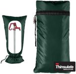 XXL Outdoor Faucet Covers for Winter, 3M Thinsulate Insulation Faucet Freeze Protector, 25”H x 13”W for Garden Lawn Faucets & Yard Hydrant, Waterproof Insulated Spigot Cover Faucet Sock – Green