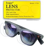 Ivaso Lens Protector for Viture Pro, 3 Pairs (6 Pcs) Soft TPU Film Lens Cover Suitable for Viture XR Glasses
