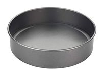 Chef Aid Non-stick Cake Tin, Round Sandwich Pan with Loose Base for Easy Release, Fridge and Freezer Safe. Grey, 20cm, 8 Inch