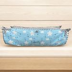 Fabrify Baby Hammock Ghodiyu/Khoyu Soft Cotton Cloth Swing Cradle Safety with Mosquito Net Cover with Zipper (Sky Blue)