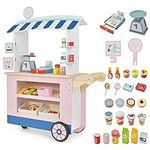 HONEY JOY Kids Food Cart, 30-Piece 