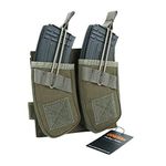 EXCELLENT ELITE SPANKER Tactical Open Top Magazine Double AK Mag Pouch(Ranger Green)