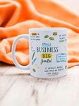 DAYS Ceramic Small Business Big Goals Mug Affirmation Mug Work Mug Law Of Attraction Motivational Mug Manifest Affirmations Wellbeing Mindset Small Business Mug 350 Ml, White