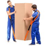 Moving Straps, 2-Person Lifting and Moving System Shoulder Belt for Carry Heavy Furniture, Appliances, Mattresses, Easily Secure to Lift Heavy Objects up to 800 lbs(Orange)