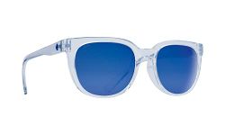 Spy Optic Bewilder, Round Sunglasses, Color and Contrast Enhancing Lenses, Translucent Light Blue, M-L