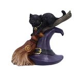 Nemesis Now Bewitched Cat Figurine, Multi Coloured, 13.3cm