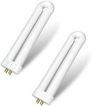 Dichroma Bug Zapper Light Bulb Replacement for 15W Bug Zapper with 4-Pin Base, Ful 15W-BL U Shaped Twin Tube Bulb for T6 Insect Attracting Lamp, 2 Pack