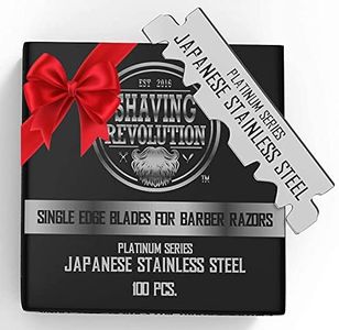 Barber Razor Blade - Single Edge Razor Blades 100 Count - Stainless Steel Razor Blades Single Edge