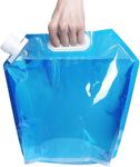 Soletal 5 Liter Portable and Convenient Collapsible Water Tank Container Bag for Outdoor Adventures and Emergencies (5 Liter)