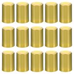 PATIKIL PVC Heat Shrink Cap for Wine Bottle, 50 Pcs 33x50mm Wine Shrink Wrap Seals Sleeves Caps Shrink Top Cover Flower Pattern for Wine Cellars Home Kitchen Use, Gold Tone