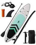 Victoper Inflatable Stand Up Paddle Board, Wide Stable Non-Slip Paddle Boards for Adults Ultra-Light Surfboard Complete Kit with Premium SUP Paddle Board Accessories for Yoga Surfing All Beginners