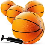 Bedwina Mini Basketball - 7 Inch, Size 3 Pack of 4 - Mini Hoop Outdoor Basketball Set & Indoor, for Small Basketball Hoops & Pool Basketball Parties - Kids Basketball Party Favors