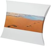 Urns UK Hand Crafted Serenity Water Burial Urn-Footprints White Large/Adult