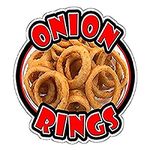 Onion Rings Concession Decal Sign Stand cart Fried Ring