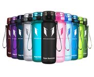 Super Sparrow Sports Water Bottle - 500ml - Non-Toxic BPA Free & Eco-Friendly Tritan Co-Polyester Plastic - For Running, Gym, Yoga, Outdoors and Camping