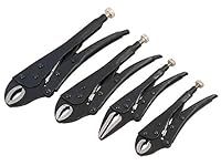 Neilsen ct0980 4 Piece Locking MOLE Grip Pliers, Black