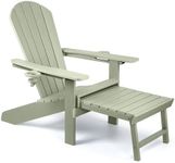 VonHaus Sage Green Adirondack Chair