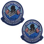 USS George Washington - Spirit of Freedom - CVN 73 Embroidered Patch Applique Badge with Hook and Loop Backing (1)