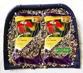 Parrots Wizard, Dry Bird Food Big Parrot Food 31 Types of Seed Mix (900 Gram) 2 Pack,Adult