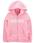 OshKosh B'Gosh Girls' Logo Hoodie, Rosewood, 8