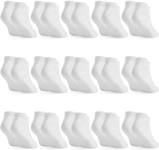 HYCLES 15 Pairs Toddler Socks, Kids Grip Socks for 3-5T Non Slip Ankle Sock for Baby Boys Girls