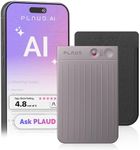 AI Voice Recorder, PLAUD Note Voice Recorder w/Case, App Control, Transcribe & Summarize with AI Technology, Support 112 Languages, 64GB Memory, Audio Recorder for Lecture, Meeting, Call, Interview