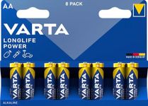 Varta AA Batteries, Pack of 8, Long