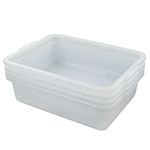 HOMMP White Wash Basins, Small Utility Bus Box, 4-Pack