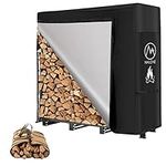 NALONE 4FT Outdoor Firewood Rack wi