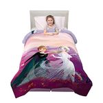 Franco Kids Bedding Soft Microfiber Reversible Comforter, Twin/Full, Disney Frozen 2