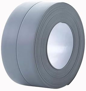 Caulk Tape, 10.5FT Peel and Stick Waterproof Seal Tape - No Tools No Mess Self-Adhesive Waterproof Tape for Toilet Bathtub Sink Tub Kitchen Countertop, Flexible PVC Strip Filler Caulking Tape
