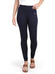 TWIN BIRDS Tailored Cut & Classic Fit Super Stretchable Deep Navy Coloured Cotton Elastane Fabric Churidar Leggings for Women - (3XL)