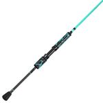 One Bass Spinning Rod & Casting Rod, High Performance IM6 Graphite Fishing Pole for Bass Fishing,2- Piece Desgin for Travel- Spinning- 6'0"