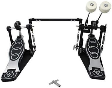 Bass Drum Double Kick Pedal For Drum Set Kit by Trademark Innovations