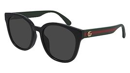 Gucci Women's Gg0855sk Sunglasses, Black-Green-Grey, UK 30