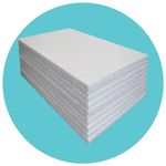 Triplast Expanded Polystyrene Foam Sheets EPS 70 (10 Sheets, 600 x 400 x 10mm Each) - Wall & Floor Insulation Board (BBA Certified) - Box Lining & Packaging Foam Board - Arts & Craft Foam Blocks