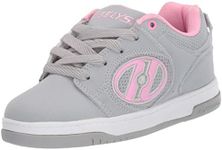 Heelys Girls' Voyager Tennis Shoe Grey/Light Pink 7 M US Big Kid