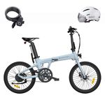 A Dece Oasis ADO Air 20 Folding E-Bike, Ultra Light Weight 17.5 KG Electric Bike, 20" Electric Bicycle for Adults, with Carbon Belt/LCD Display/Torque Sensor/Hydraulic Disc Brakes/APP Intelligent